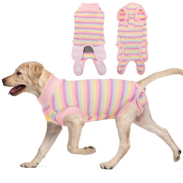 Qbleev Recovery Suit for Dogs After Surgery,Pet Cone ECollar Bandages