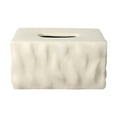 thumbnail image 1 of yuksok Tissue Container Holder Ceramic Tissue Box for Tabletop Living Room Bathroom brown, 1 of 9