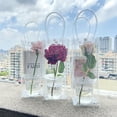 thumbnail image 3 of PVC Flower Bag Stall Flower Bag Transparent Tote Bag DIY Simple Cup Flower Single Flower Shop Packaging, 3 of 18