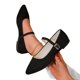 thumbnail image 4 of Zapatos Casuales para Mujeres de Moda Primavera Y Verano Versátil Tamaño Grande un Botón Punteado Dedo Del Pie Tacón Bajo Zapatos de Verano Casuales Elegantes para Mujeres, 4 of 9
