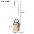 thumbnail image 2 of FORMRS Crossbody Bag for Women Quilted Travel Shoulder Cell Phone Purse with Chain Strap Handbag, Grapefruit Slices, 2 of 7