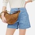 thumbnail image 5 of Only Moment Womens Shorts Polyester,Cotton High Waisted Summer Workout Lounge Shorts with Pockets Jean Shorts for Wowomen Light Blue,S, 5 of 9