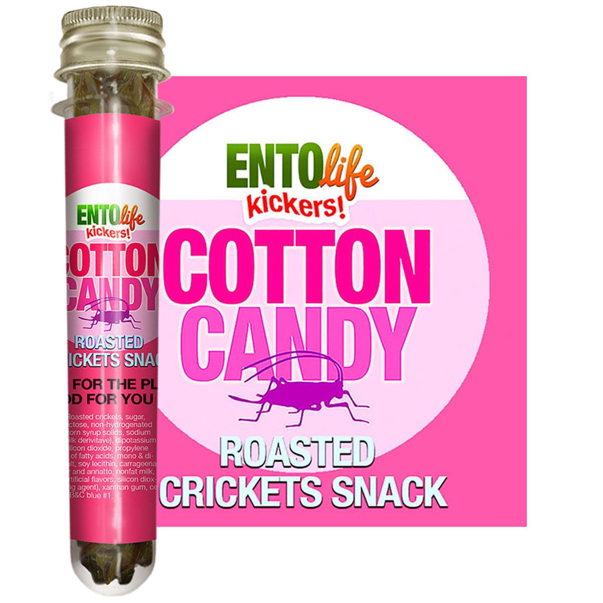 Mini-Kickers Cotton Candy Flavored Cricket Snack