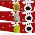 thumbnail image 5 of Peeking Reindeer Christmas Doormat Outdoor Entrance Red Christmas Rugs for Outdoor Welcome Mats for Front Door, Indoor Christmas Mat Non Slip Doormat Indoor or Outdoor for Home Decor, 30 X 17 Inch, 5 of 6