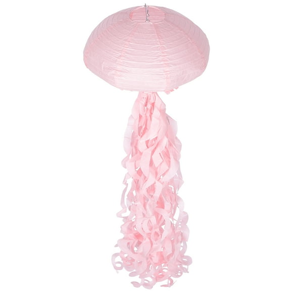 UPGRATOR 1Pack Short Design Pink Jellyfish Lantern for Party Decor