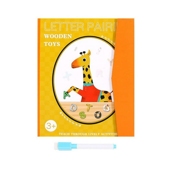 Letter Learning Book Foldable Matching Book Letter Sorting Toys | Motor Skills Alphabet Learning Toys For Travel 5ML