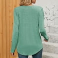 thumbnail image 5 of Ounisa Women's Puff Long Sleeve Tops Dressy Casual Square Neck Pleated Work Blouse Fall Trendy Tunic Flowy Chiffon Shirts, 5 of 5