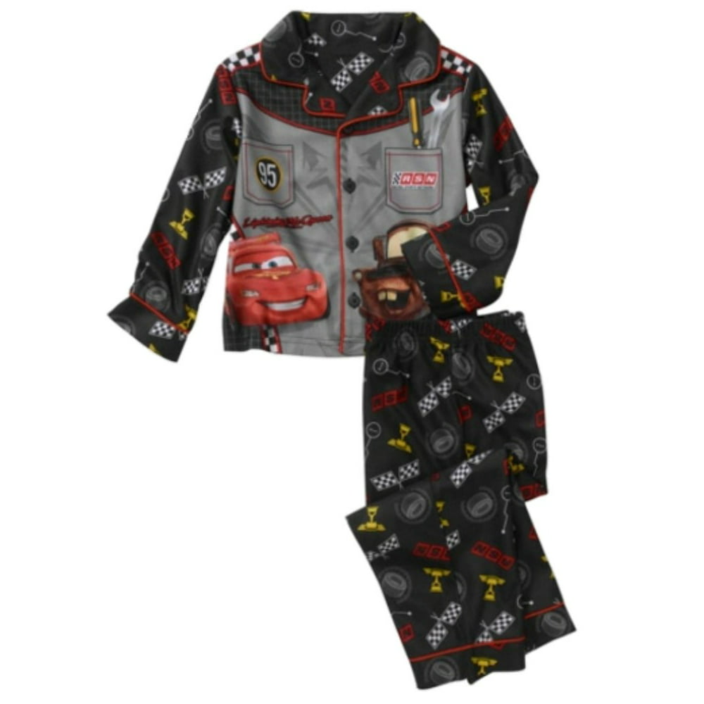 Disney Disney Cars Infant Boys Black Flannel Sleepwear