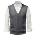 thumbnail image 2 of nsendm Mens Sweater Vests,Big and Tall Casual Sweater Vest, 2 of 5