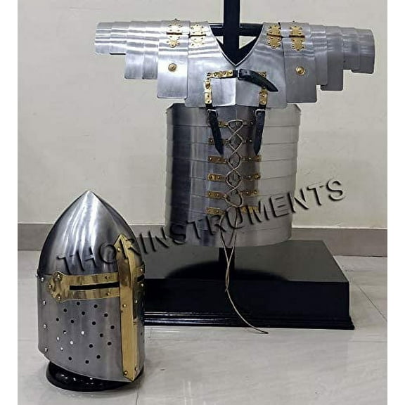 Armour Lorica Segmentata Jacket Medieval Sugarloaf Helmet Replica Gift