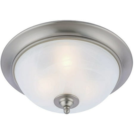 

Hardware House Dover 3-Light Flush Mount Ceiling Fixture - Finish: Satin Nickel