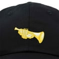 thumbnail image 2 of DALIX Brass Trumpet Ball Cap Embroidered Hat in Black, 2 of 7