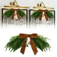 thumbnail image 2 of ZCSKFIN Artificial Christmas Mailbox Wreath with Velvet Bow and Bells, Decorative Garland for Door, Wall, Window, and Stairway, Festive Holiday Accent for Indoor and Outdoor Home Decor, 2 of 7