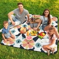 thumbnail image 7 of Bohemian Pattern Waterproof Picnic Blanket with Foldable Zipper, Suitable for Outdoor Use, Suitable for Travel, Camping, Beaches, Parks, Grasslands, Picnic Blanket Accessories, 7 of 7