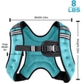 thumbnail image 2 of Chaleco pesado Henkelion, ajustable, 8 libras, azul, 2 of 6