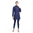 thumbnail image 4 of MuXiKeJi Clothes Swimsuits for Women Girls Solid Color Plus Size Full Coverage Swimsuit Modest Bathing Suits, 4 of 8