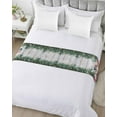 thumbnail image 5 of Xipuska Christmas Snowman Bed Runners for Twin Size Bed, Decorative Bed Throws for Foot of Bed, Winter Xmas Snowflakes Cardinal Farmhouse Bed Runner Sofa Throw Bedding Scarf Slipcover for Bedroom, 5 of 6