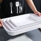 thumbnail image 2 of Bandeja rectangular para servir, bandeja de melamina para postres, bandeja para pan, bandeja para vajilla., 2 of 6