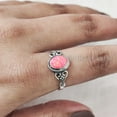 thumbnail image 6 of Natural Pink Opal Ring, Pink Opal Gemstone Ring, Tiny Bohemian Ring, 925 Sterling Silver, Designer Womens Ring, Christmas Thanksgiving, Handmade Statement Jewelry, Natural Pink Opal, 6 of 8