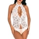 thumbnail image 2 of VISgogo Body sexy transparente para mujer, sin mangas, con cuello halter y hombros descubiertos, de una pieza, S/ M/ L/ XL/ XXL VISgogo  moda, 2 of 3