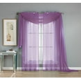 thumbnail image 2 of Diamond Sheer Voile Curtain Panels, 2 of 6