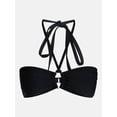 thumbnail image 5 of Time and Tru Women's and Women's Plus O Ring Halter Bandeau Bikini Top, Sizes XS-3X, 5 of 5