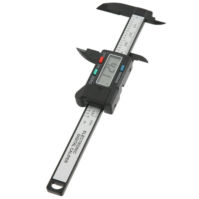 Fosa Caliper,Digital LCD Display Caliper High Accuracy Plastic Carbon Fiber Vernier Scale 0-100mm,Vernier Scale