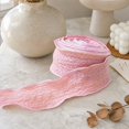 Textured Stitched‑Edge Pastel Ribbon for Cake & Floral Arrangement ...