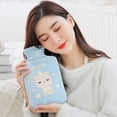 thumbnail image 6 of Cute Explosion-proof Student Plush Bear Filling Velvet Warm Belly Treasure Tummy Warmers Hand Warmer Hot Water Bottle Hot Water Bag Household Items 1000ML PINK RABBIT, 6 of 8