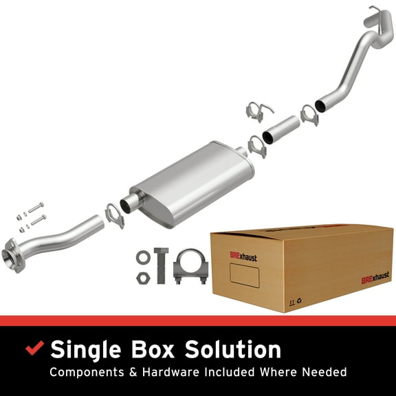 BRExhaust OE Replacement Exhaust System Kit 106-0734: Compatible with 1992-1994 Chevrolet S10 Blazer 4.3L, 1992-1994 GMC Jimmy 4.3L, 1992-1994 Oldsmobile Bravada 4.3L