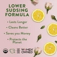 thumbnail image 3 of Rebel Green Super Deluxe Dish Soap - Natural Dishwashing Soap - Liquid Dish Detergent - Sustainable Dish Liquid Scented with Rose & Lemon - (16 oz Bottles, 2 Pack), 3 of 4