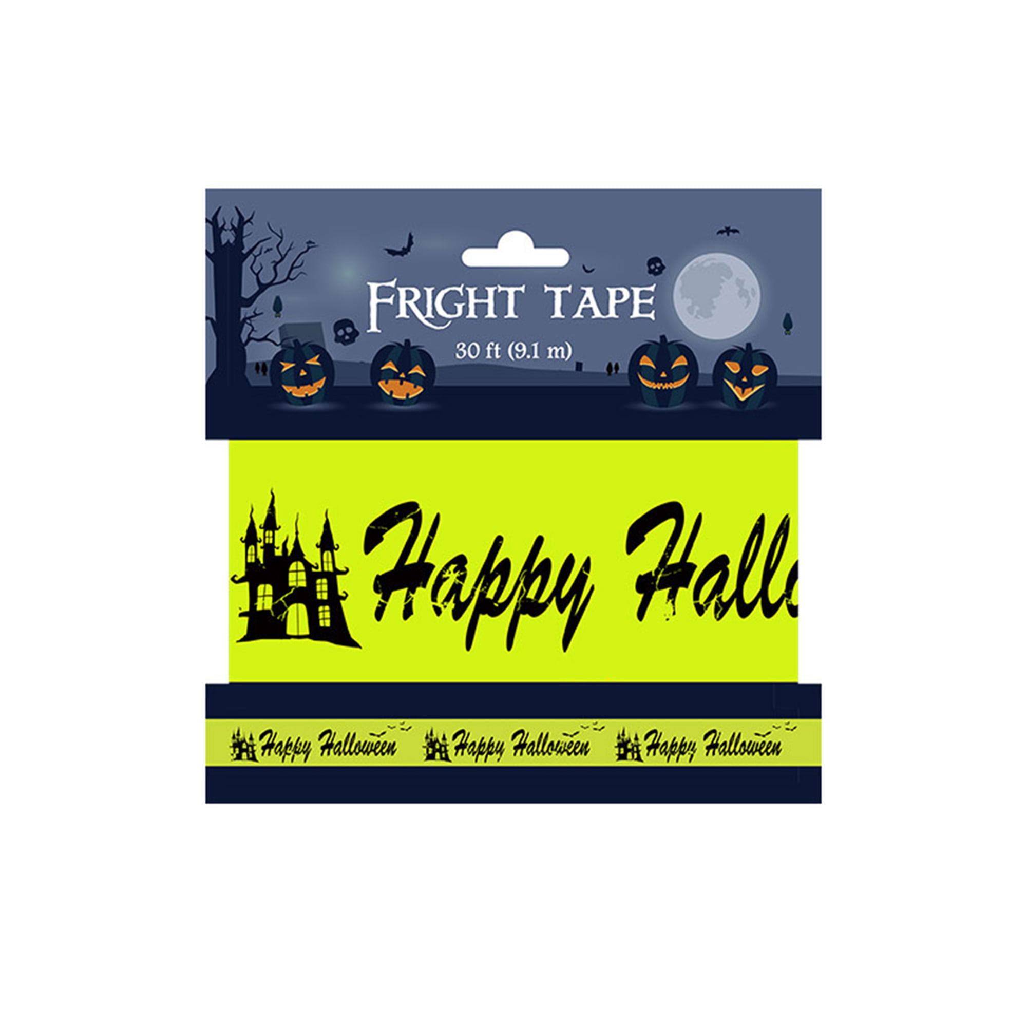 Halloween FRIGHT TAPE 20 ft Plastic Decoration YOU PICK ONE 