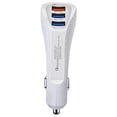 thumbnail image 1 of Cargador USB para Auto TripleCharge 3 Puertos USB 12-24V Entrada 12V 2A Salida 12V 1.7A Max. 5 V 3.1A Blanco., 1 of 1