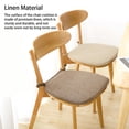 thumbnail image 3 of Cojín de espuma viscoelástica Yuarrent para silla antideslizante con lazos taburete de soporte suave Verde, 3 of 6