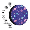 thumbnail image 4 of Honeii Space Print Tire Covers, Waterproof Anti-UV Sun Snow Rain Tire Covers for Trailers, RV, Camper, SUV, Truck-17 inch, 4 of 6