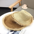 thumbnail image 5 of SPRING PARK Womens Sun Knit Straw Hat Wide Brim Summer Hat Foldable Floppy Beach Hats for Women, 5 of 6