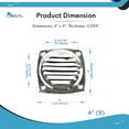 thumbnail image 5 of MARINE CITY Thru Louvered Vent  4"  304 Stainless Steel, Rust-Resistant, for Marines, Boats, Ships, Yachts, Kayaks Pack of 1, 5 of 7