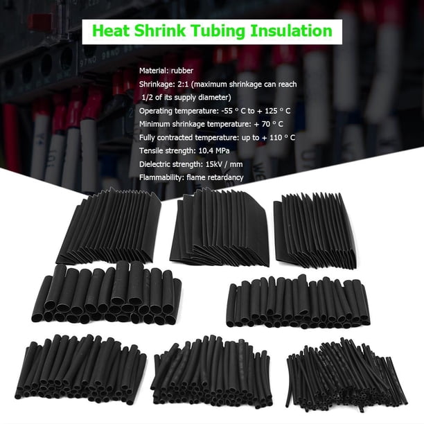 328 unids/set aislamiento tubo retráctil tubo termorretráctil mangas de Cable de alambre Wdftyju Libre de BPA