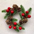 thumbnail image 3 of Artificial Christmas Wreath Xmas Tree Door Hanging Ornaments Merry Christmas Decorations for Home Navidad 2023 Happy New Year, 3 of 4