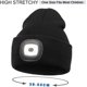 thumbnail image 3 of Gorro Sinhoon con luz para niños, unisex, recargable por USB, manos libres, 4 LED, gorro de punto de invierno con luz nocturna, linterna, regalo para niños y niñas (negro), 3 of 7