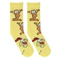 thumbnail image 5 of Crazy Socks Garfield Fun Print Novelty Crew Socks for Men, 5 of 6