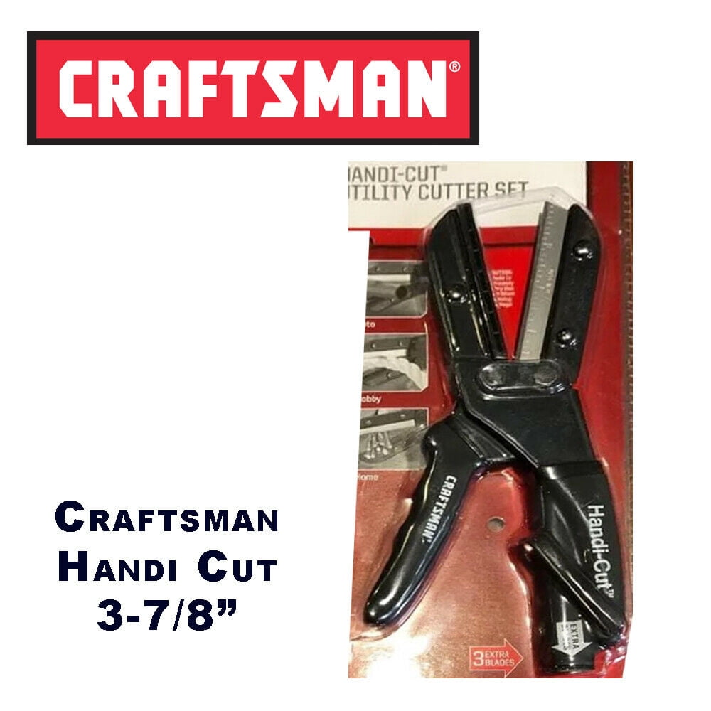 Craftsman 37/8" Inch HANDICUT Utility Cutter + 3 Extra Blades Bulk
