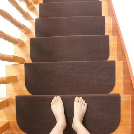 Non-slip Carpet Stair Treads Mats Staircase Step Rug Protection Cover (Best Wearing Carpet For Stairs)