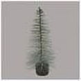thumbnail image 2 of Vickerman Artificial Christmas Tree 18" Blue Spruce Frosted Village Tree Wood Base, 2 of 2