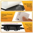 thumbnail image 4 of 2PCS Universal Laptop Charger Holder Adjustable Silicon Under Desk Power Brick Mount Organizer for Charging Bricks & Cables Space Saving Power Adapters Mount, Secure Supply Holder for Laptop Chargers, 4 of 11