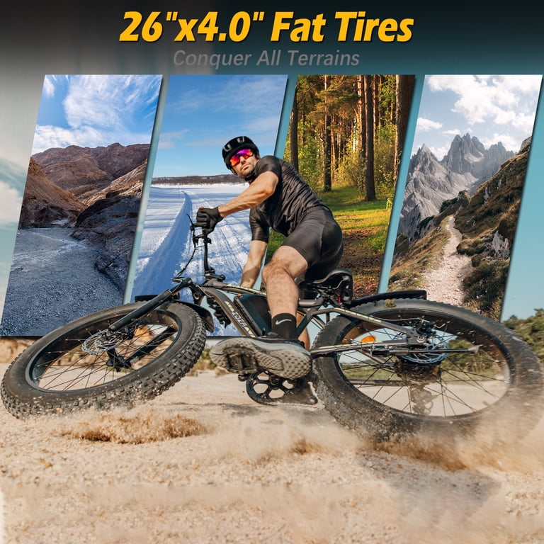26'' X 4& ELECTRIC FAT TYRE MOUNTAIN BIKE 1500W EBIKE E BICYCLE 15AH 26'' X 4& ELECTRIC FAT TYRE MOUNTAIN BIKE 1500W EBIKE E BICYCLE 15AH