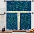 thumbnail image 3 of LALILO Kitchen Curtains and Valances Set of 3 36" Stars And Window Treatment Tiers for Window Decor, 3 of 5
