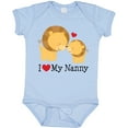 thumbnail image 3 of Inktastic I Love My Nanny Boys or Girls Baby Bodysuit, 3 of 5