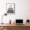 thumbnail image 2 of Stupell Industries Fashion Designer Flower Bookstack Black And White Watercolor Framed Wall Art by Amanda Greenwood, 2 of 8