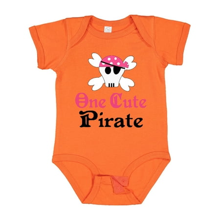 

Inktastic Girls Cute Pirate Gift Baby Girl Bodysuit